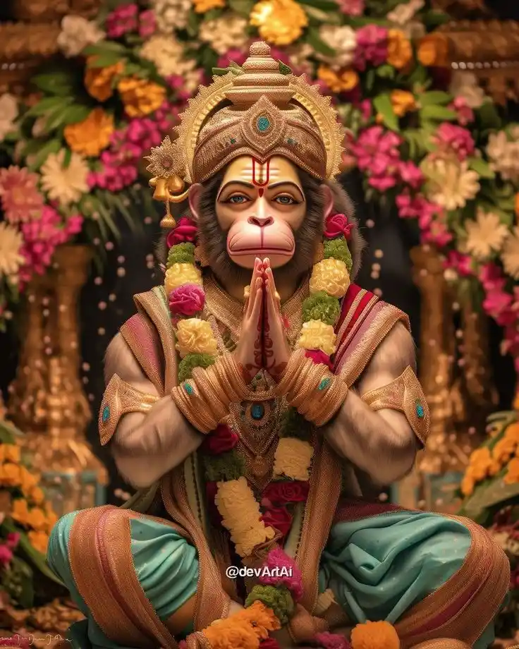 aesthetic hanuman ji dp