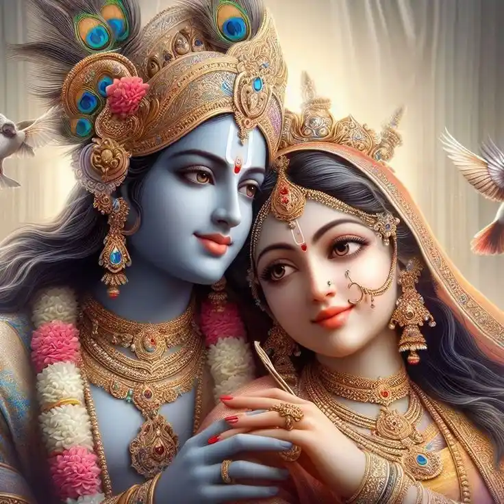 aesthetic radha krishna dp