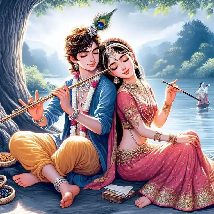 aesthetic radha krishna wallpaper pinterest