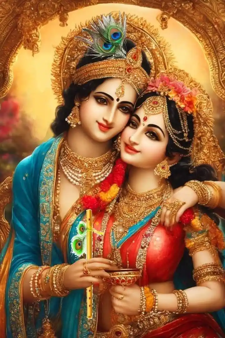 anime radha krishna wallpaper