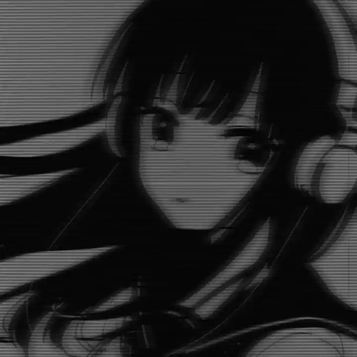 anime wallpaper black and white