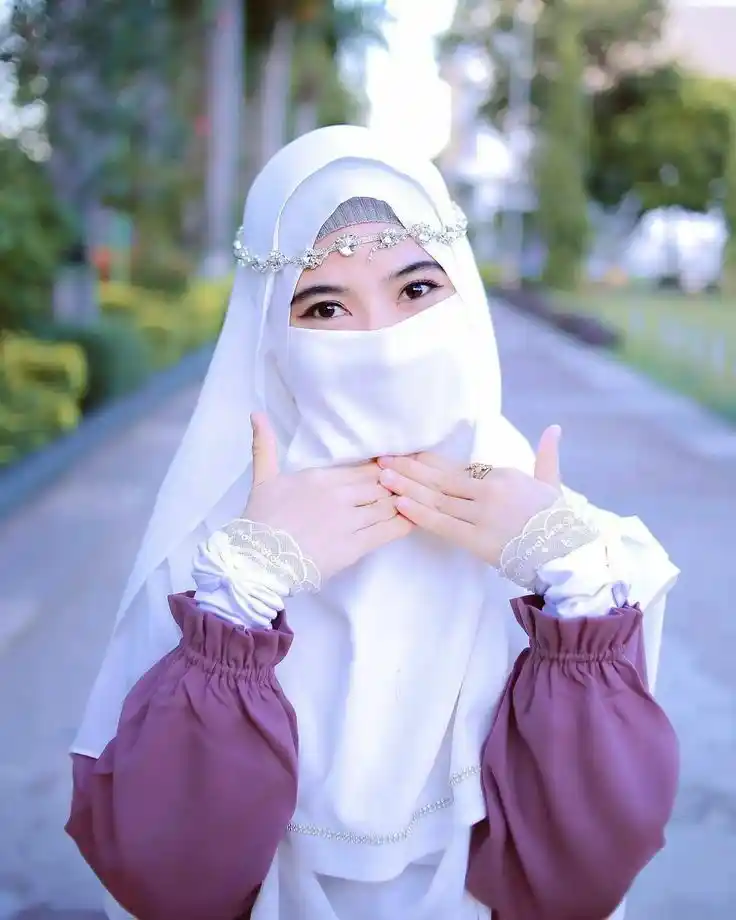 attitude hijab dp