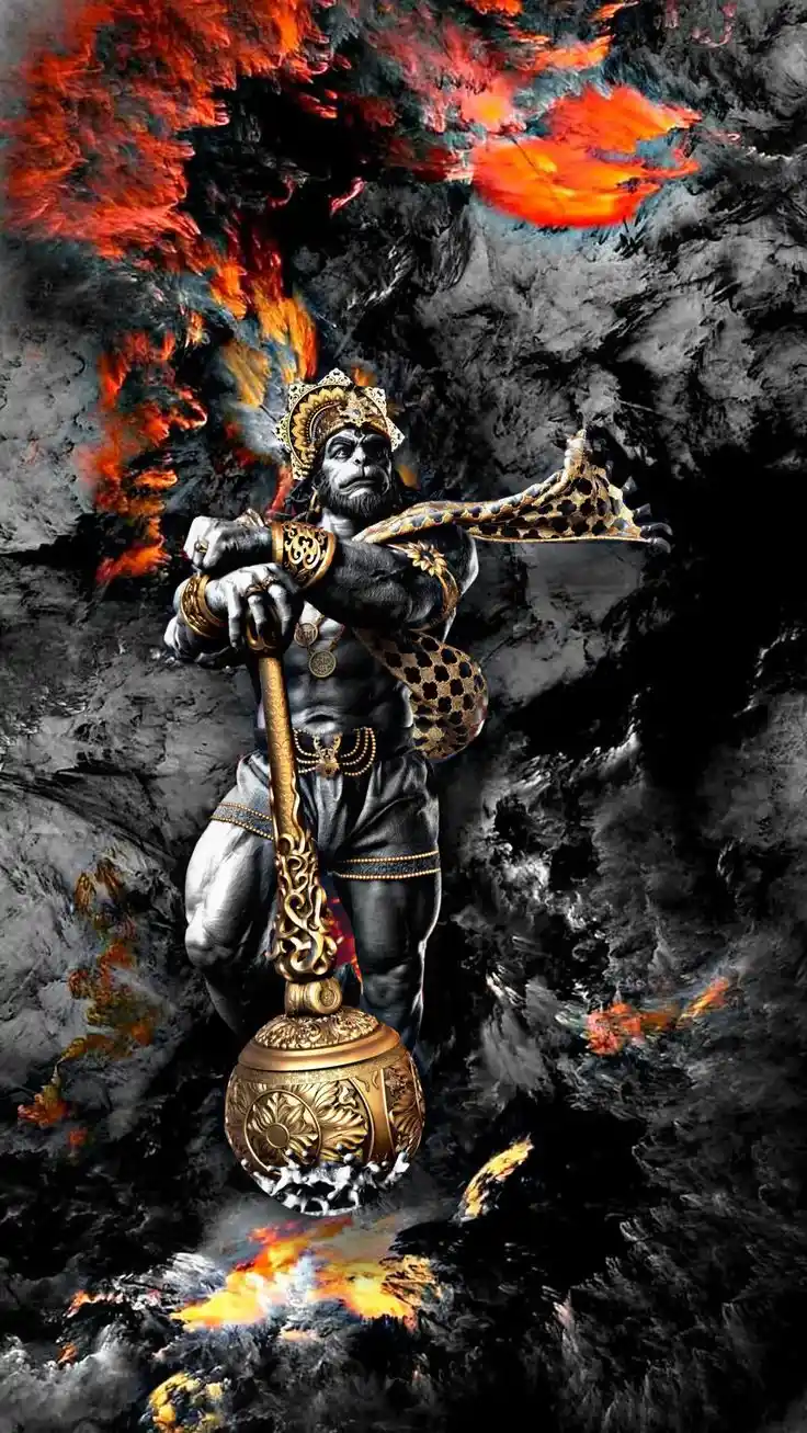 black hanuman ji photo