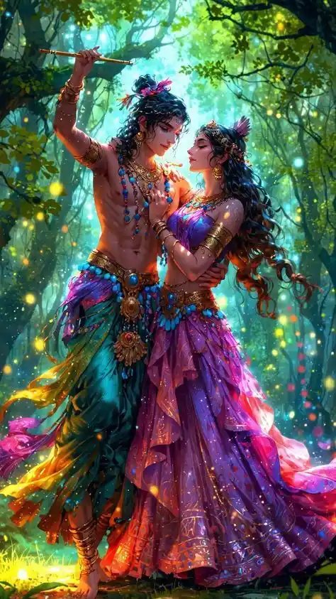 black radha krishna wallpaper