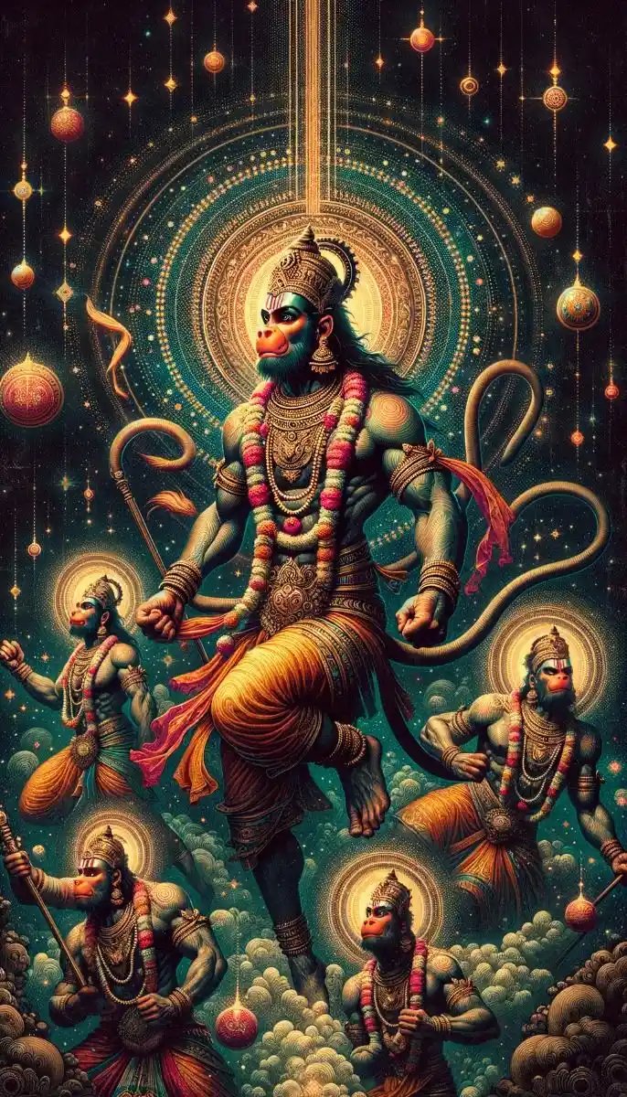 hanuman ji photo black background