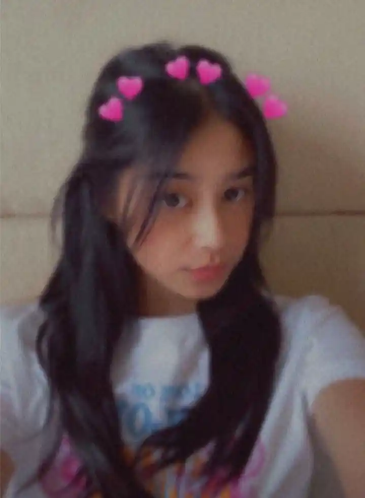 hide face girl pic black dress