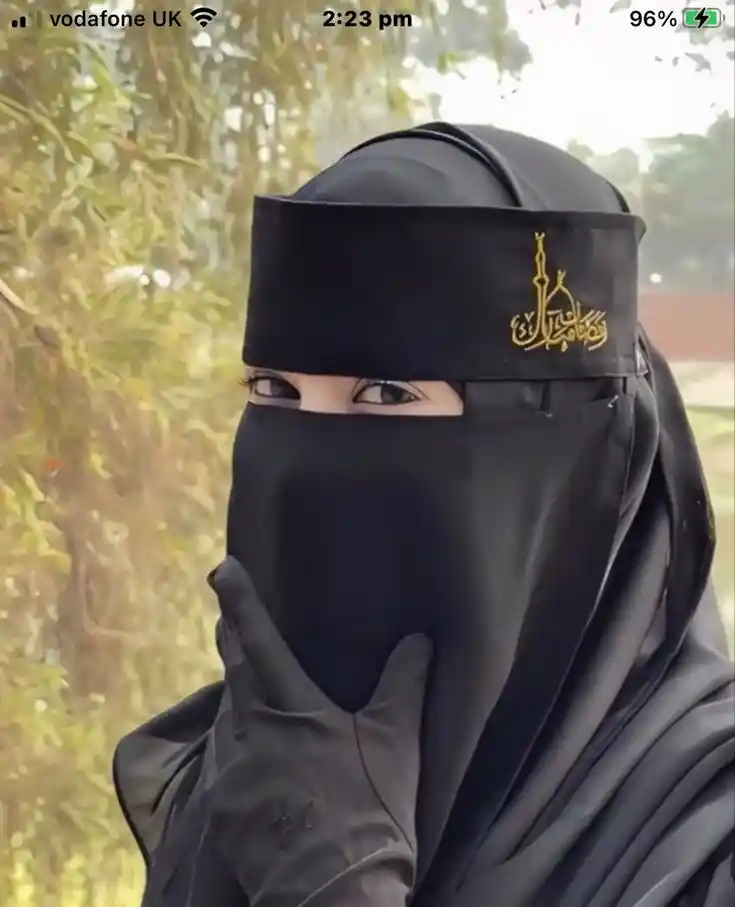 hijab dp black and white