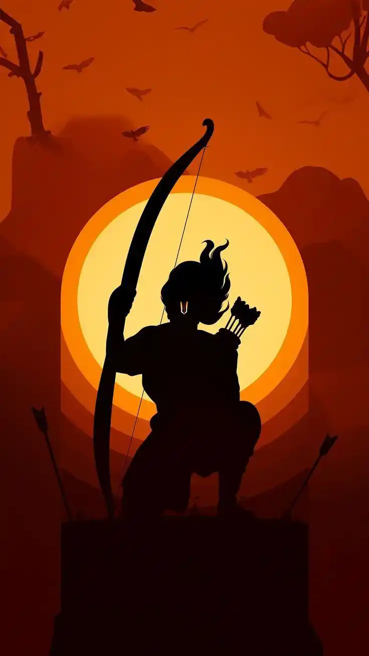 jai shree ram dp black background