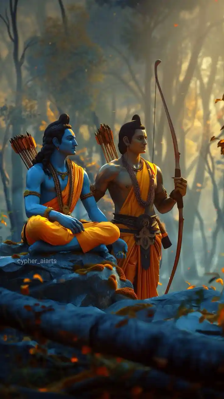 jai shree ram wallpaper orange colour