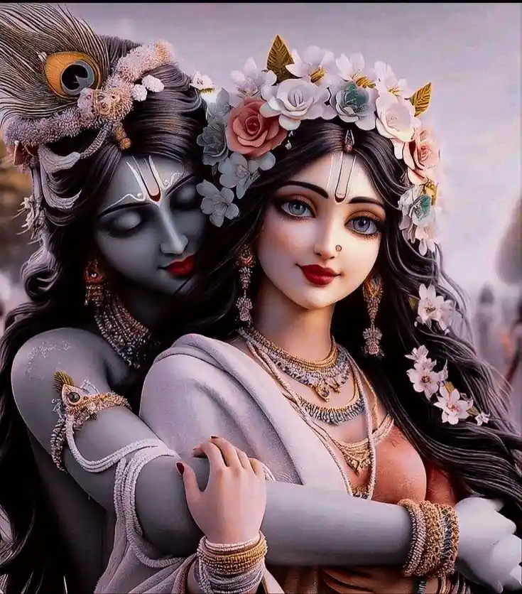 little radha krishna images