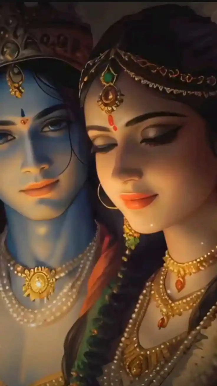 radha krishna aesthetic dp for instagram