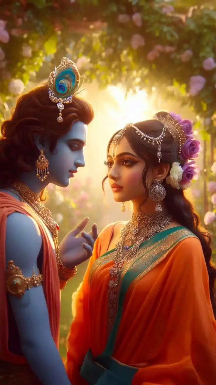 radha krishna wallpaper cartoon hd 4k