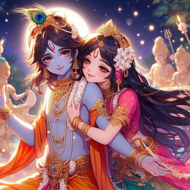 radha krishna wallpaper hd 4k black iphone