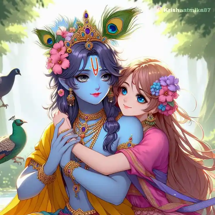 radhe krishna photos hd 4k cartoon