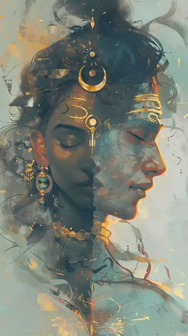 shiv parvati wallpaper art shiv parvati wallpaper art